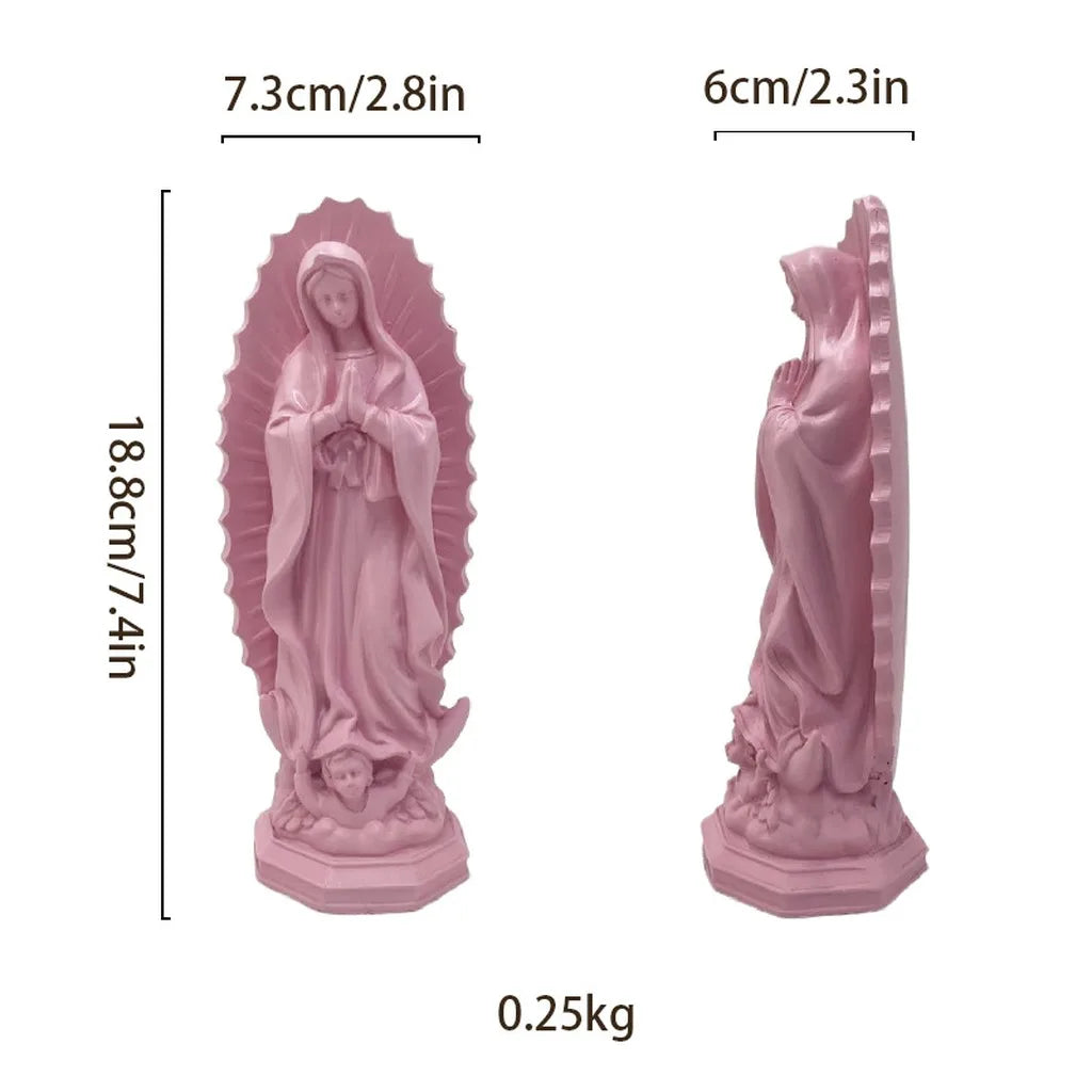 Our Lady of Guadalupe Resin Statue | Mexican Religious Decor