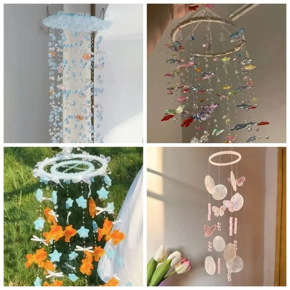 DIY Koi Butterfly Wind Chimes Kit | Handmade Hanging Decor
