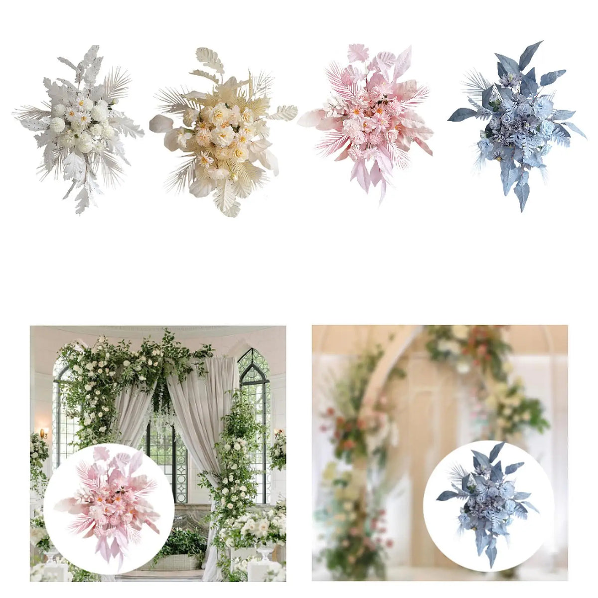 Artificial Silk Floral Swag | Wedding Backdrop & Home Decor