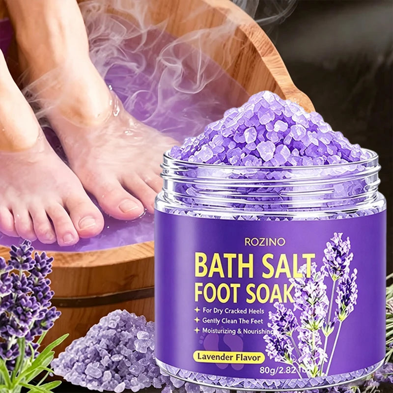 ROZINO Lavender Foot Bath Salt – Moisturizing Sea Salt Soak