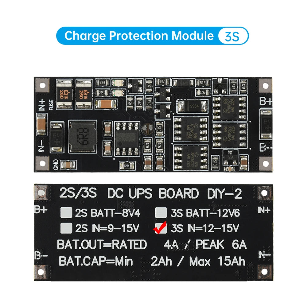 UPS Power Module 2S/3S Charging Protection Board 50W 4A