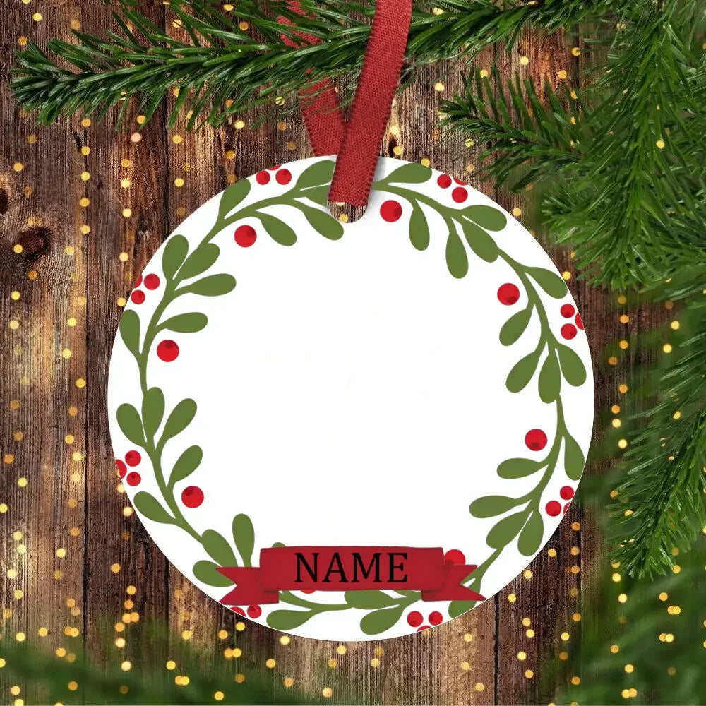 Personalized Baby's 1st Christmas Ceramic Photo Ornament