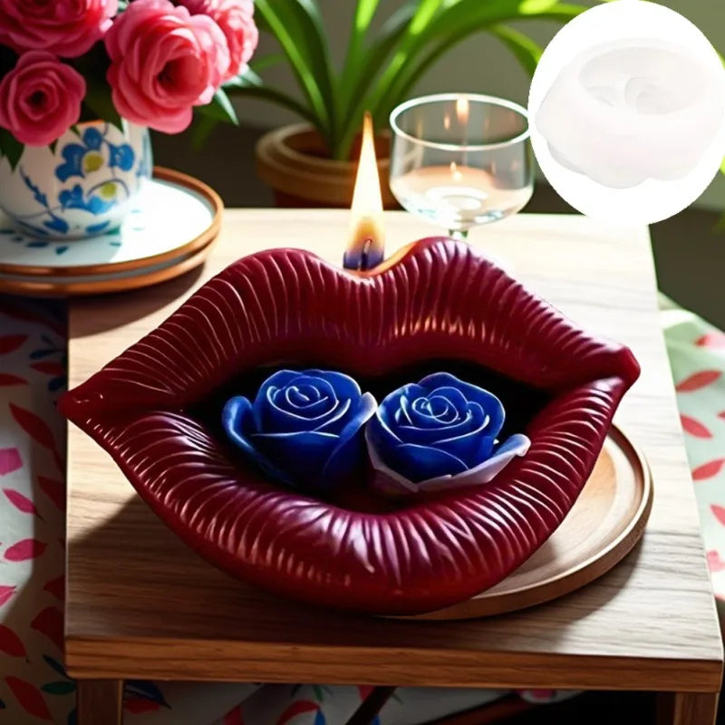 3D Rose Flower Silicone Mold – Candle, Resin & Gypsum DIY