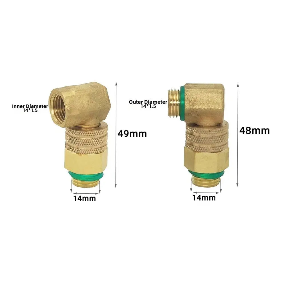 90° Copper Union Joint – Quick Connect High Pressure Tube Fitting