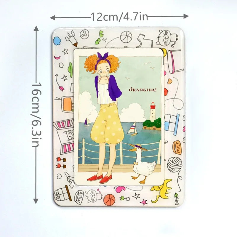 Mini Magnetic Photo Frame – Acrylic Fridge & Whiteboard Holder